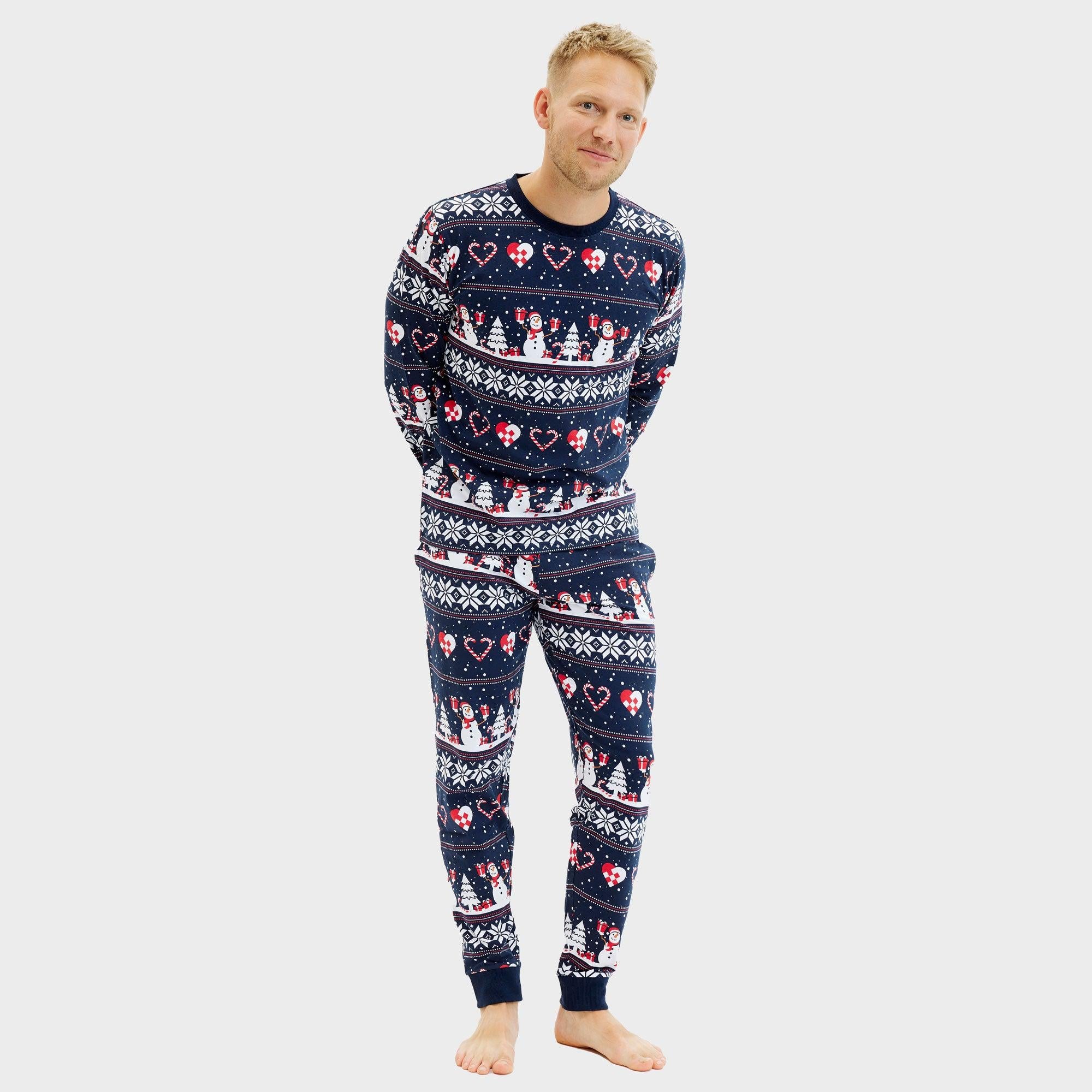 Christmas Heart Pyjamas Navy β Men