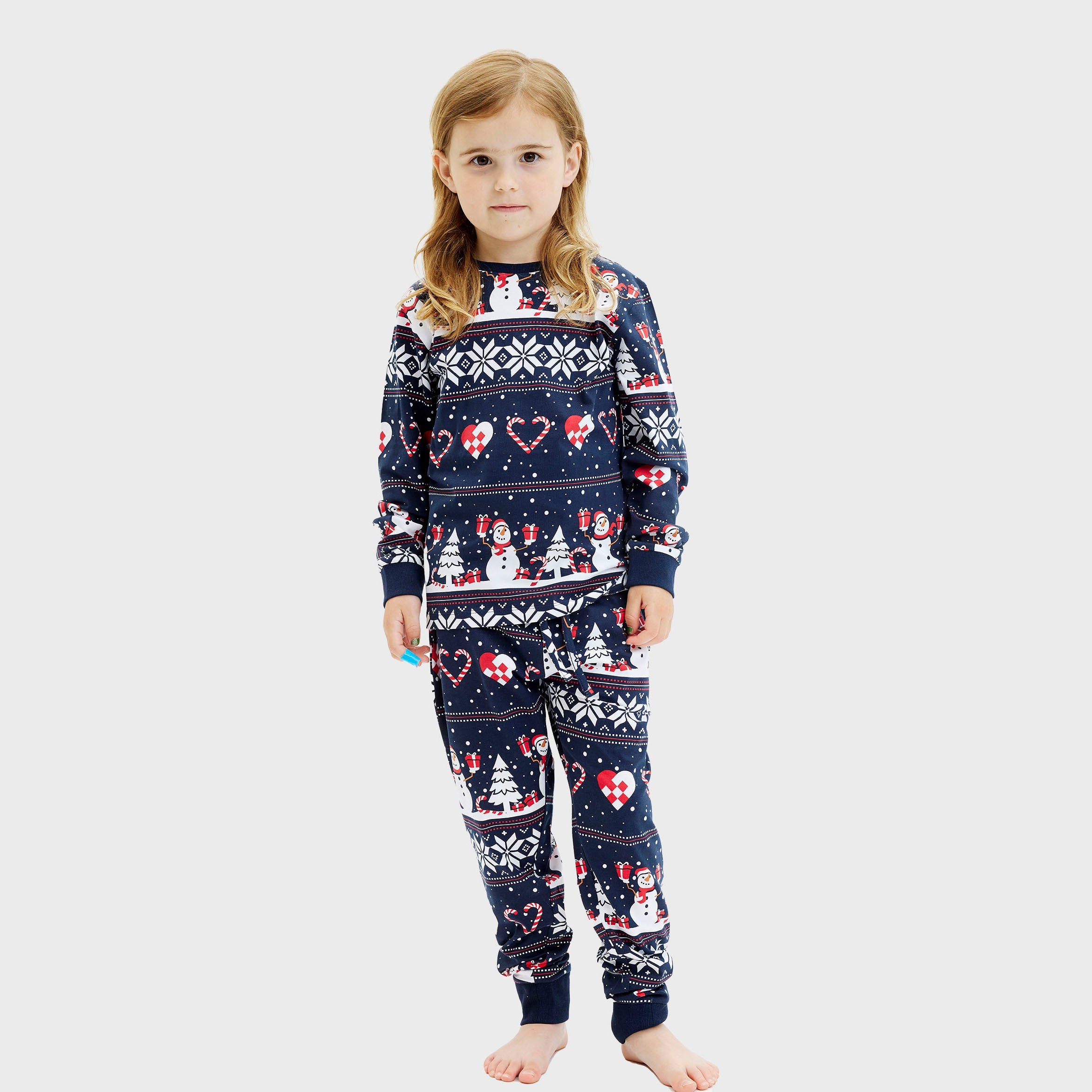 Christmas heart christmas pyjamas - child