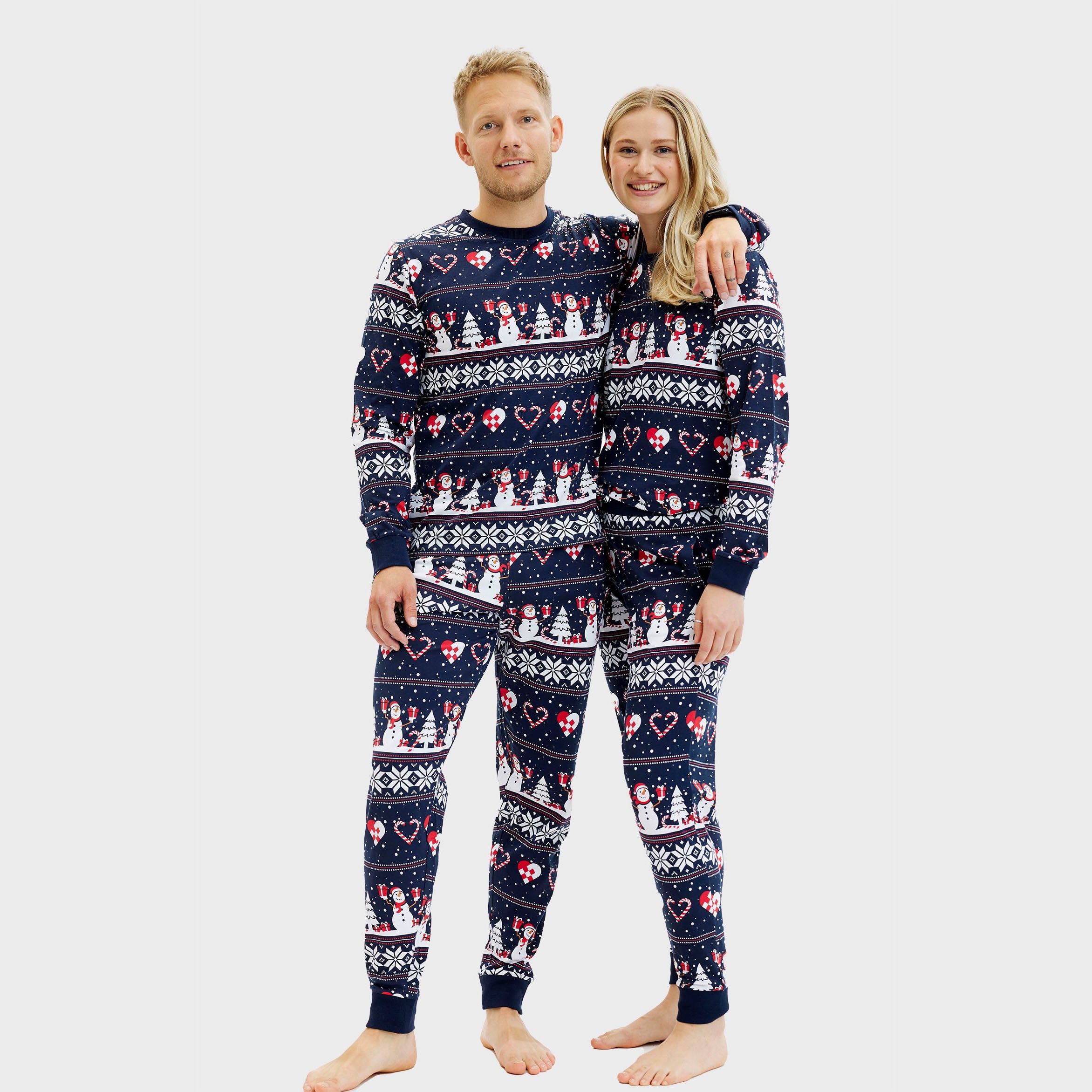 Christmas Heart Pyjamas Navy – Women