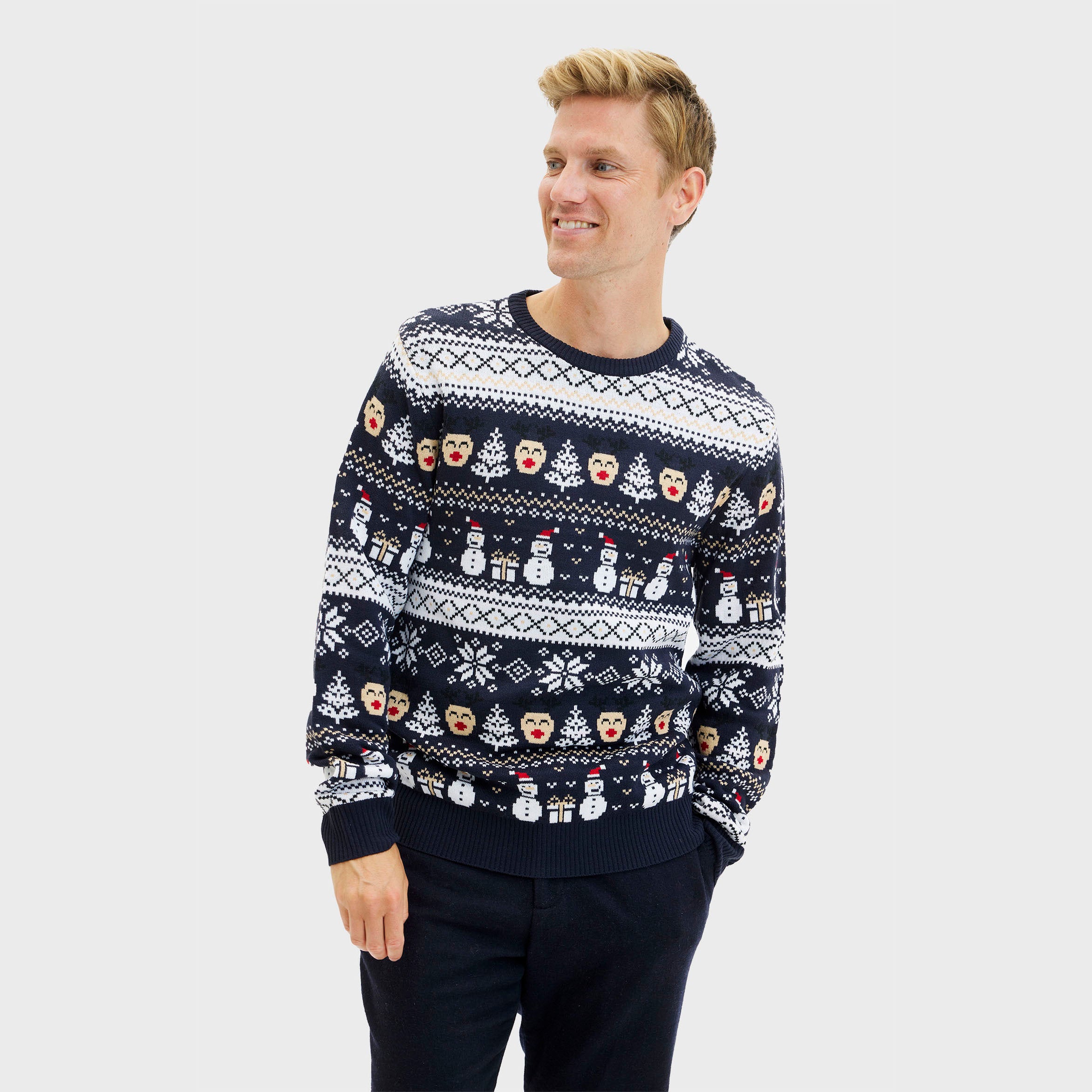 The Reinstyle Sweater Navy - Men