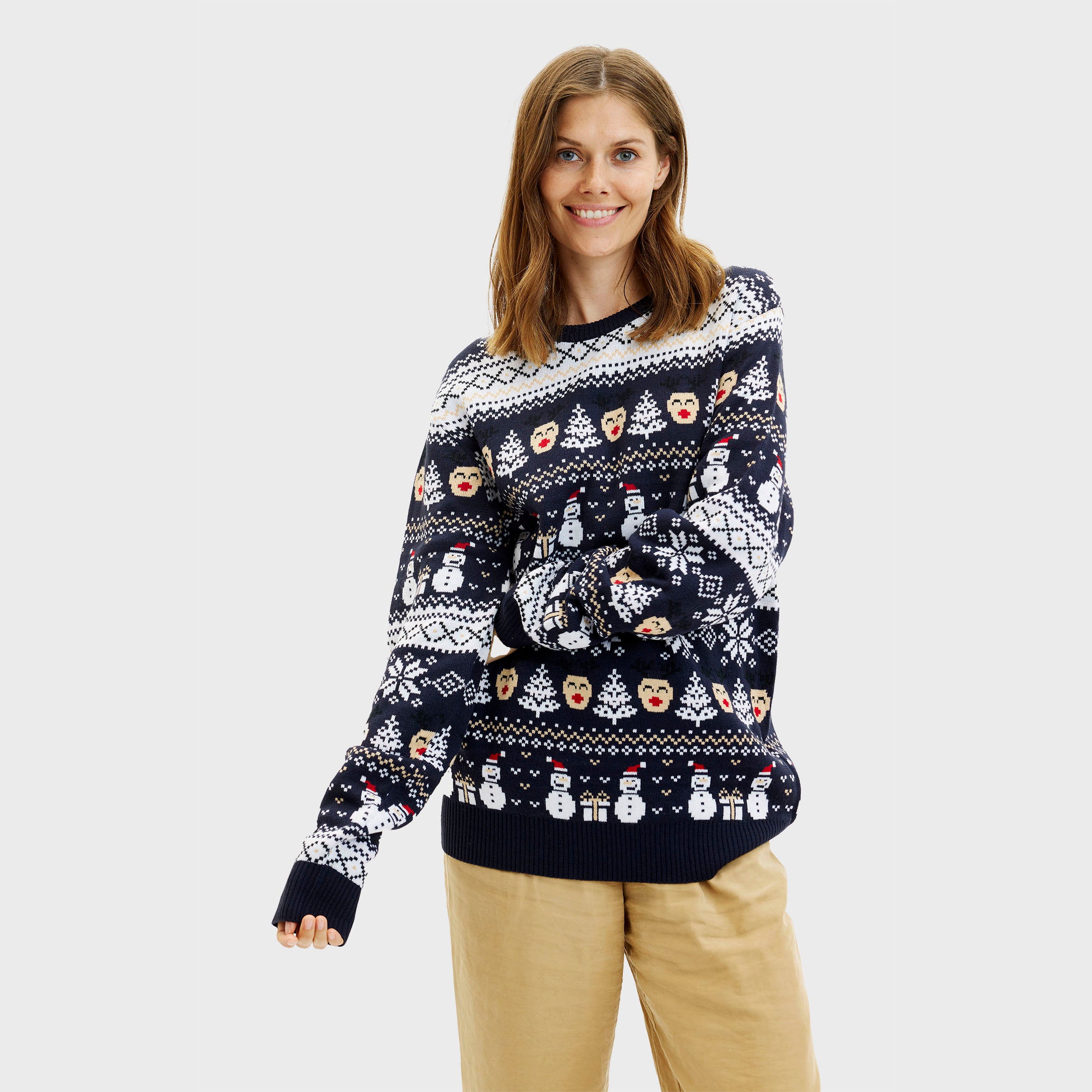 The Reinstyle Sweater Navy - Woman
