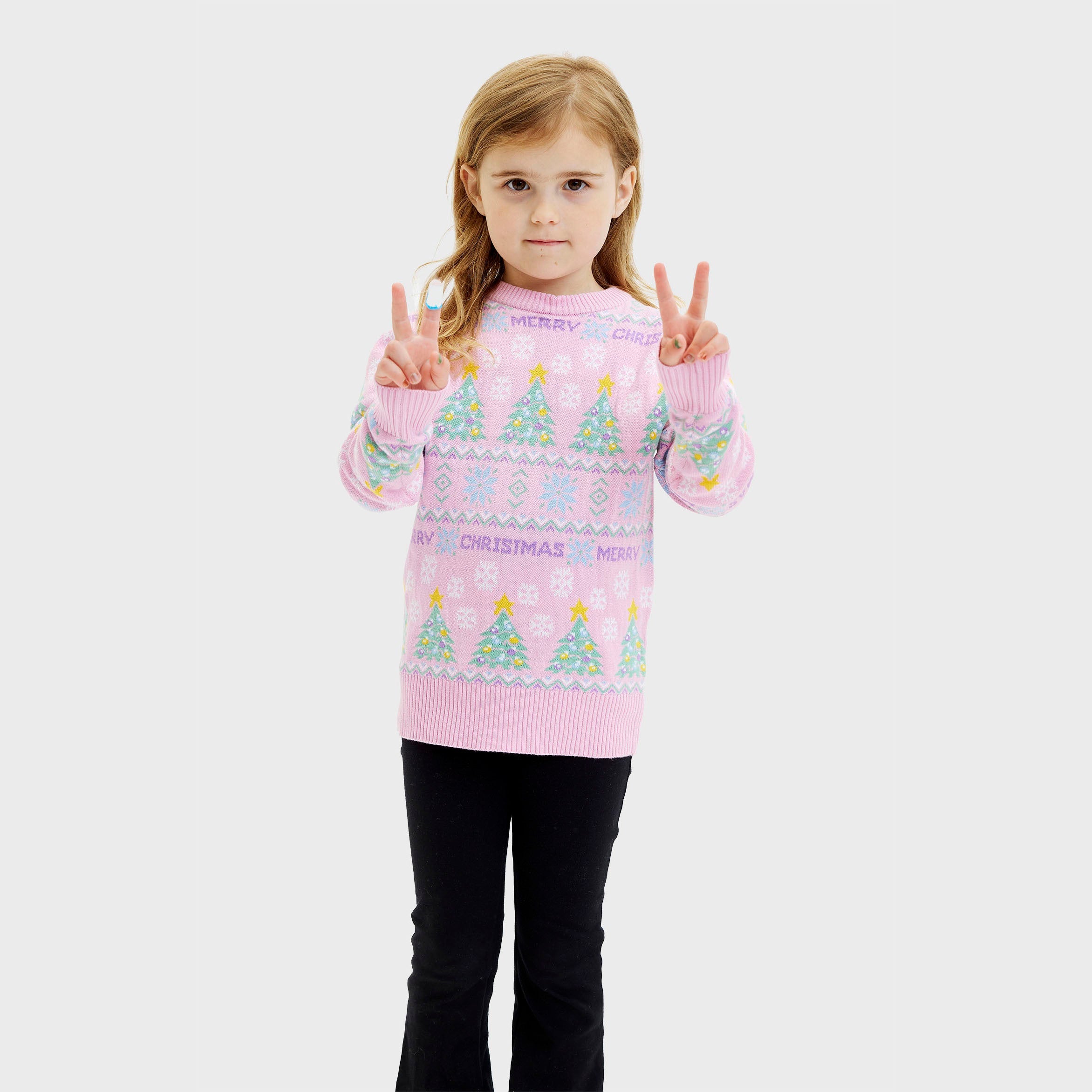 The pink christmas sweater - child