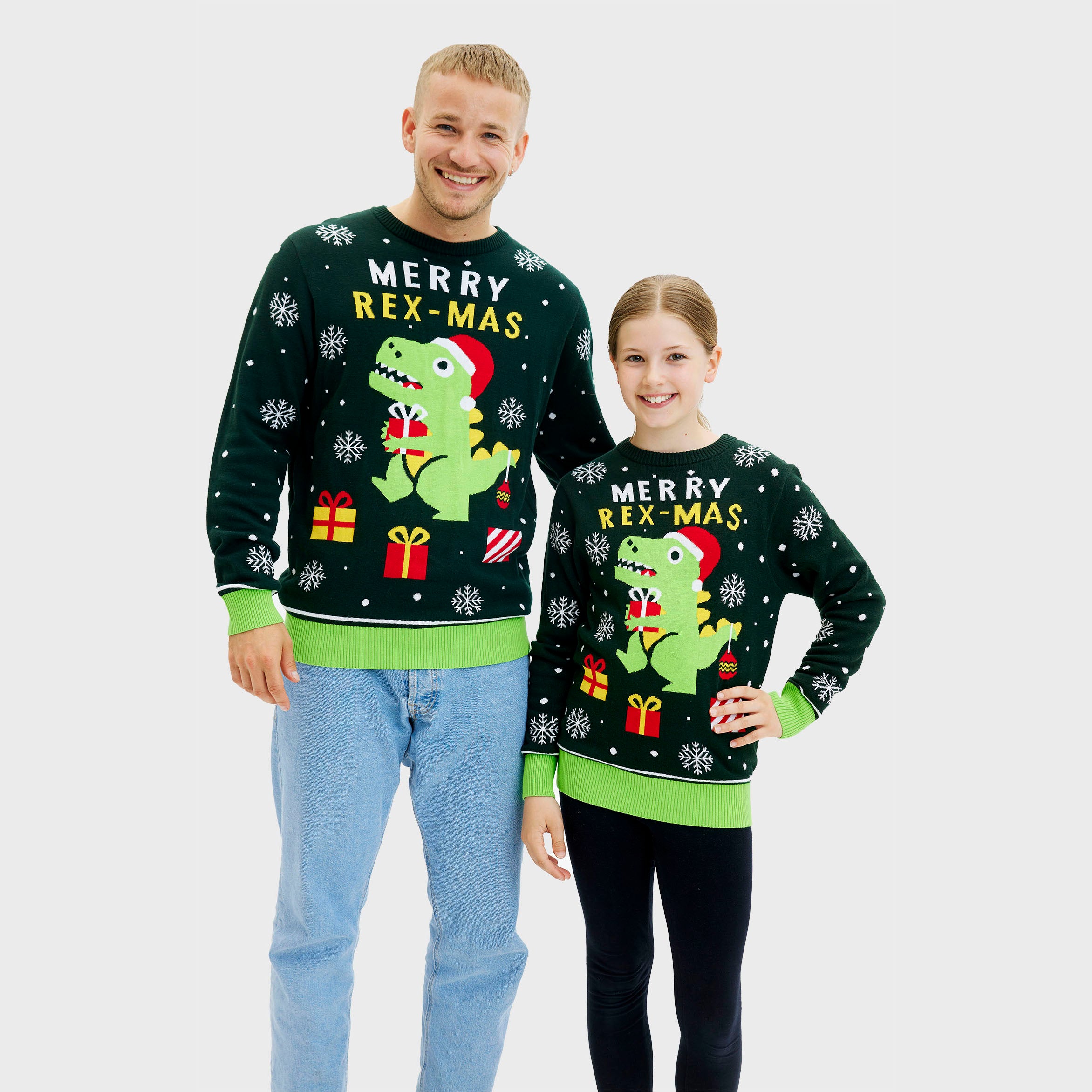 Sweet Christmas dino kids
