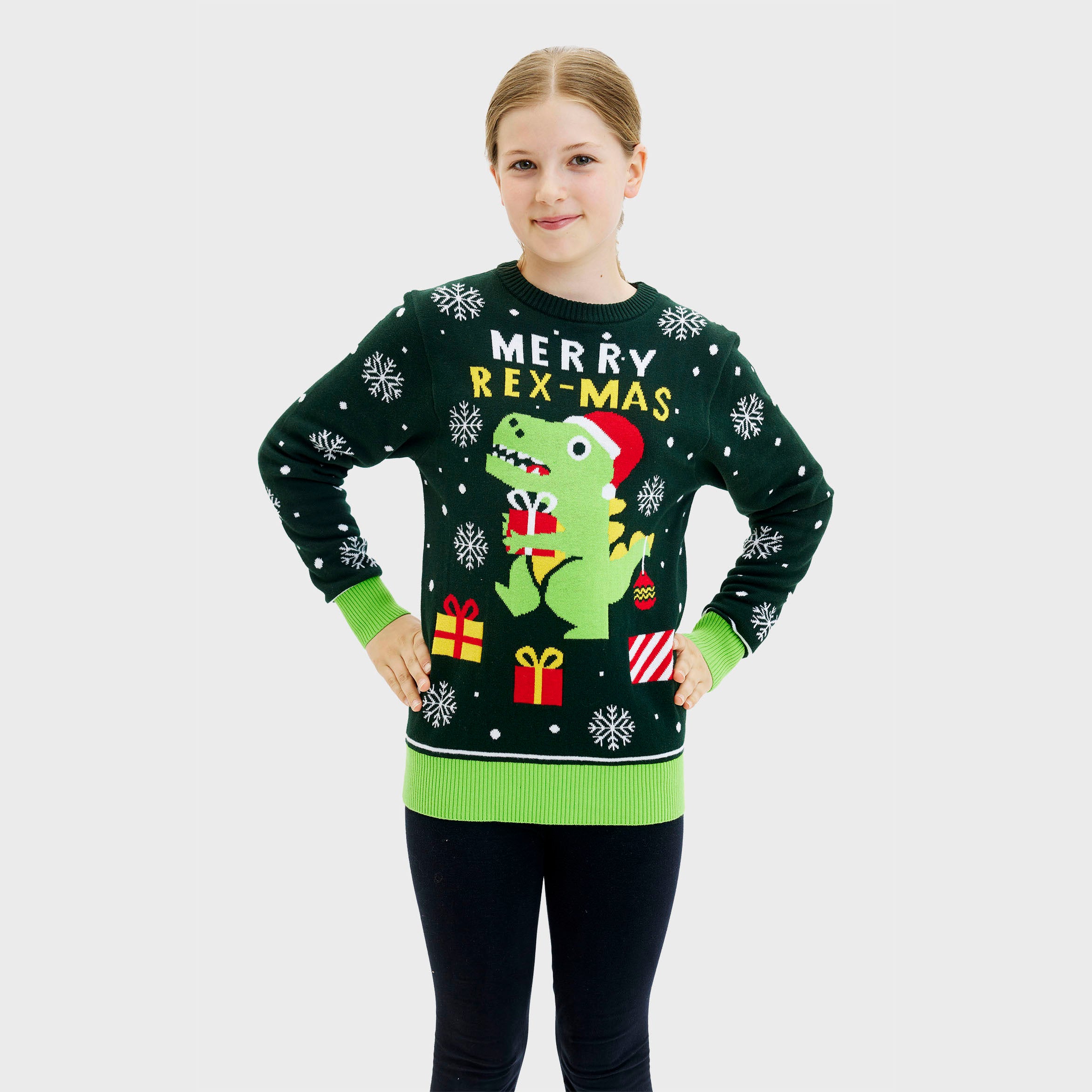 Sweet Christmas dino kids
