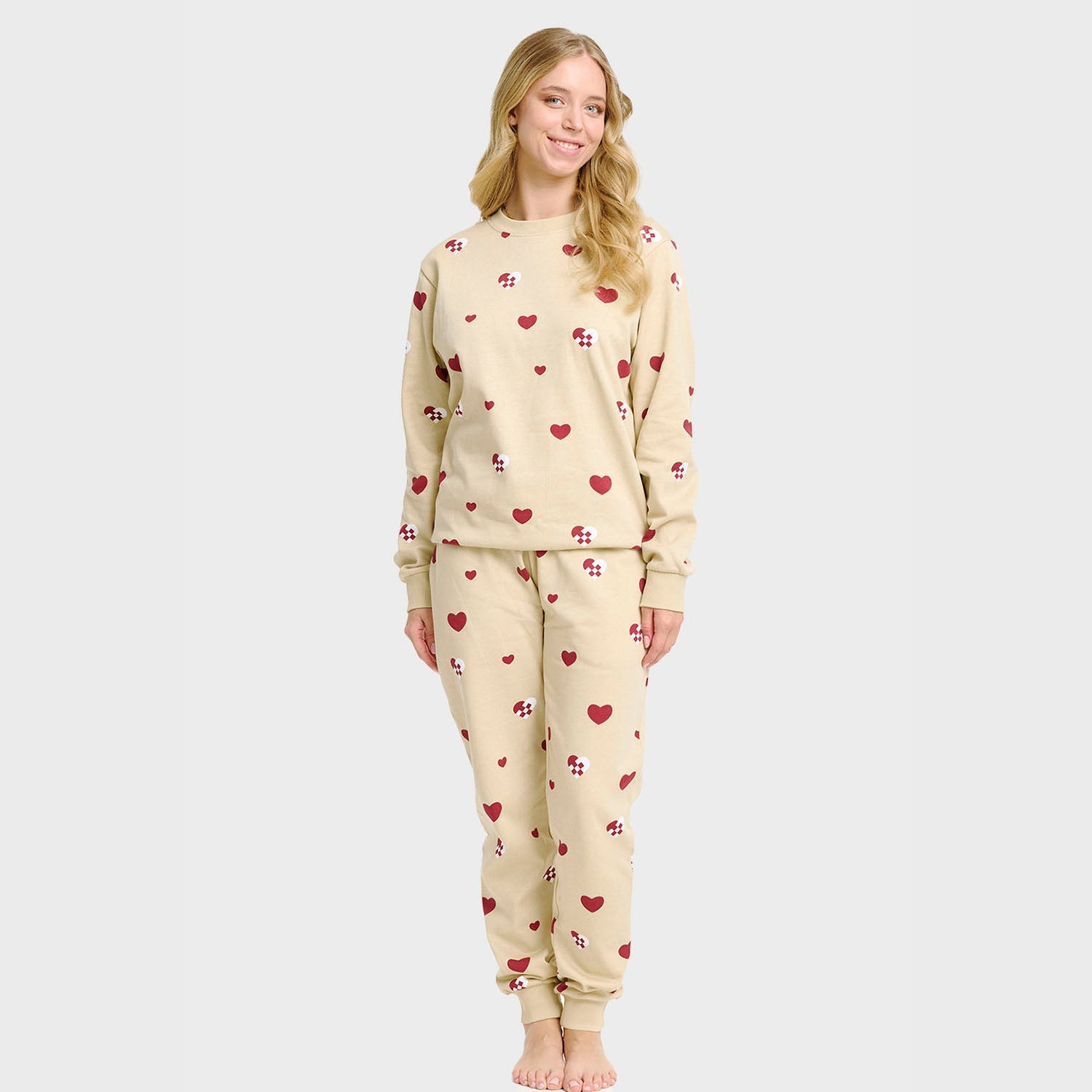 Christmas Heart Sweat Set – Women