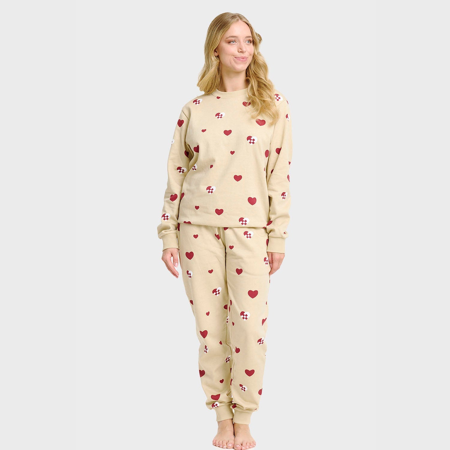 Christmas Heart Sweat Set – Women
