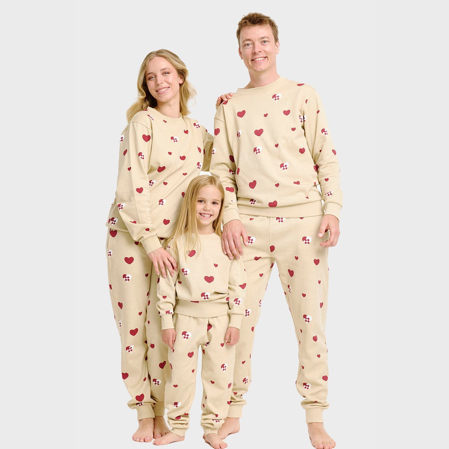 Christmas Heart Sweat Set – Kids