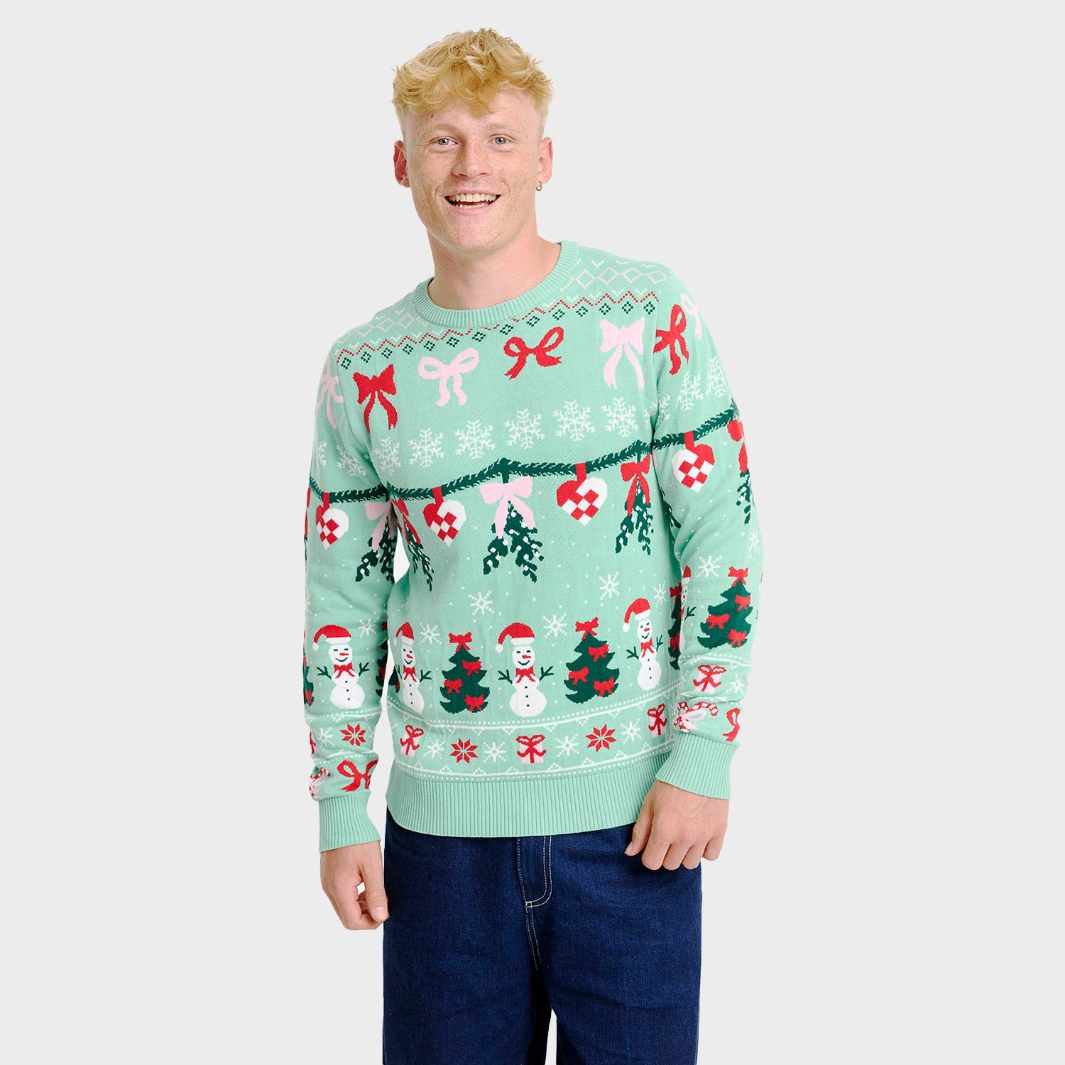 De gestrikte kersttrui – Heren