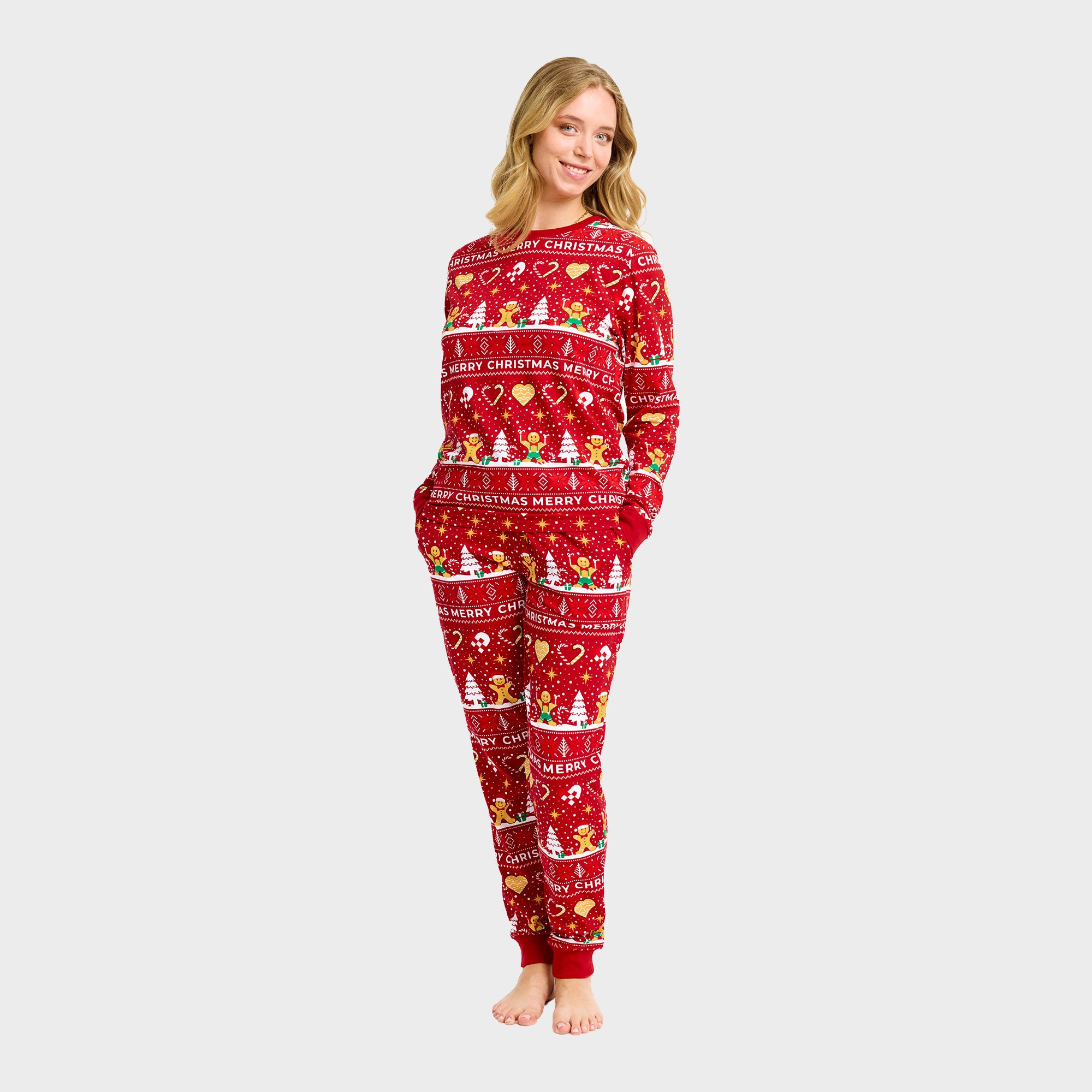 Christmas Cookie Pyjamas Red – Women