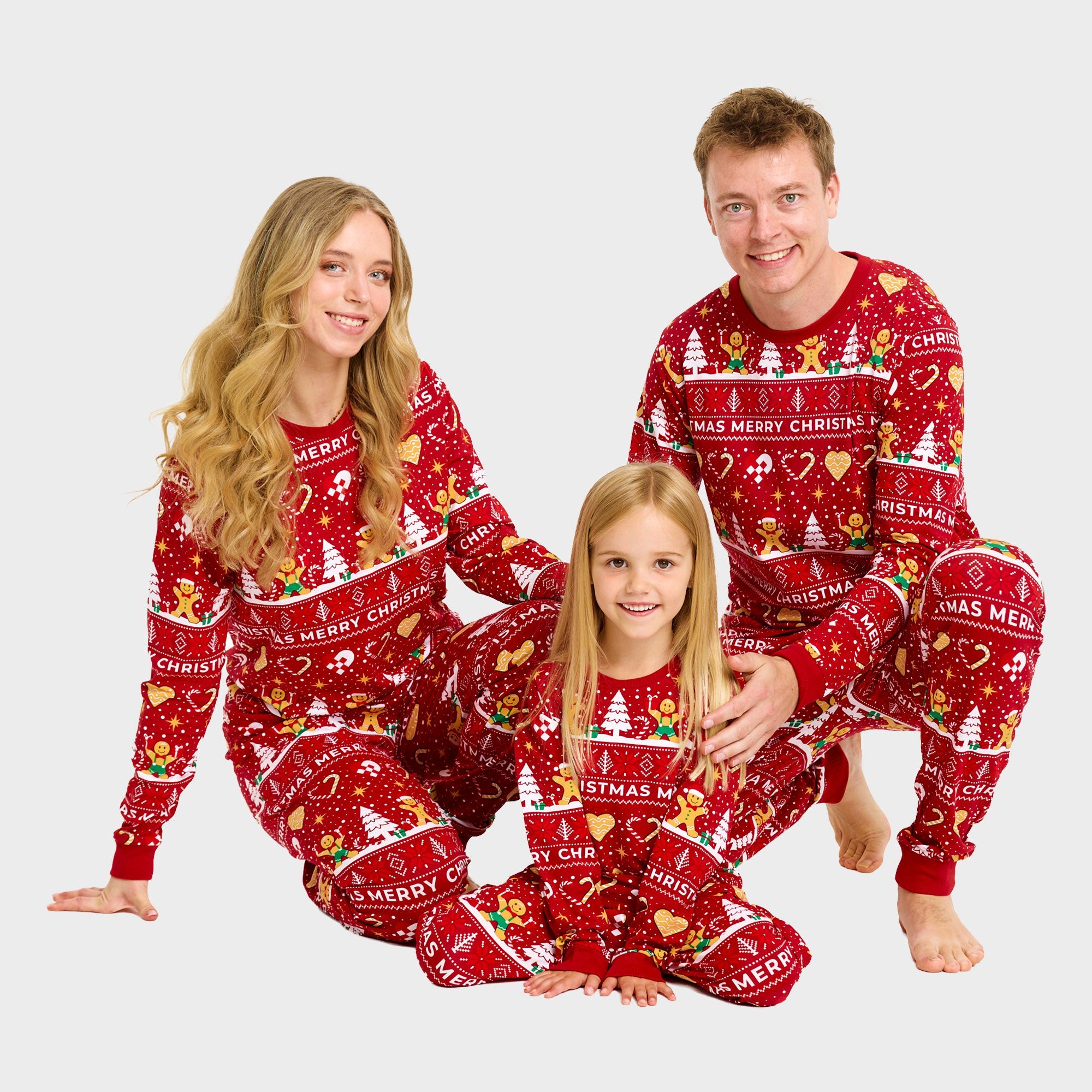 Red Christmas Cookie Christmas pyjamas for men