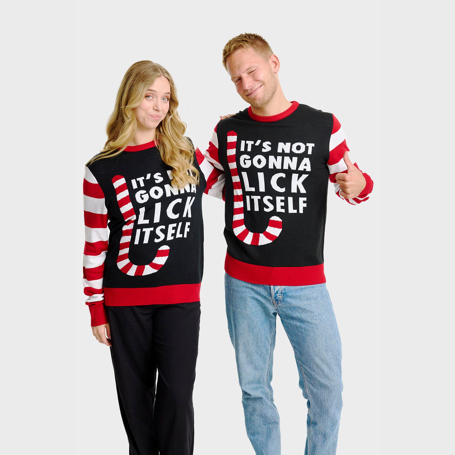 Candy Cane kersttrui – Heren