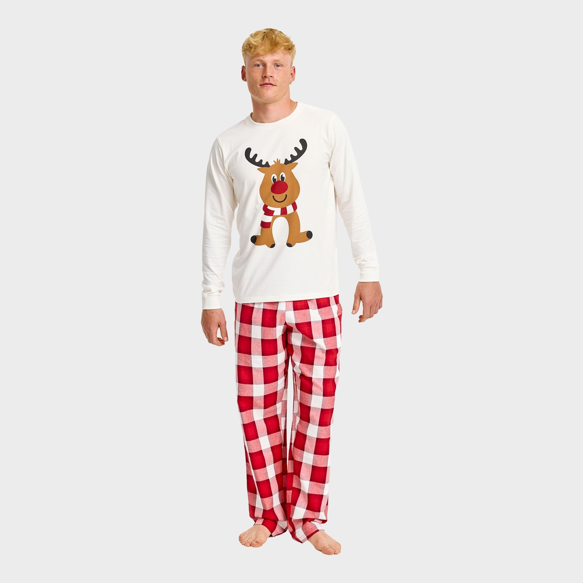 Rendier flanellen pyjama – Heren