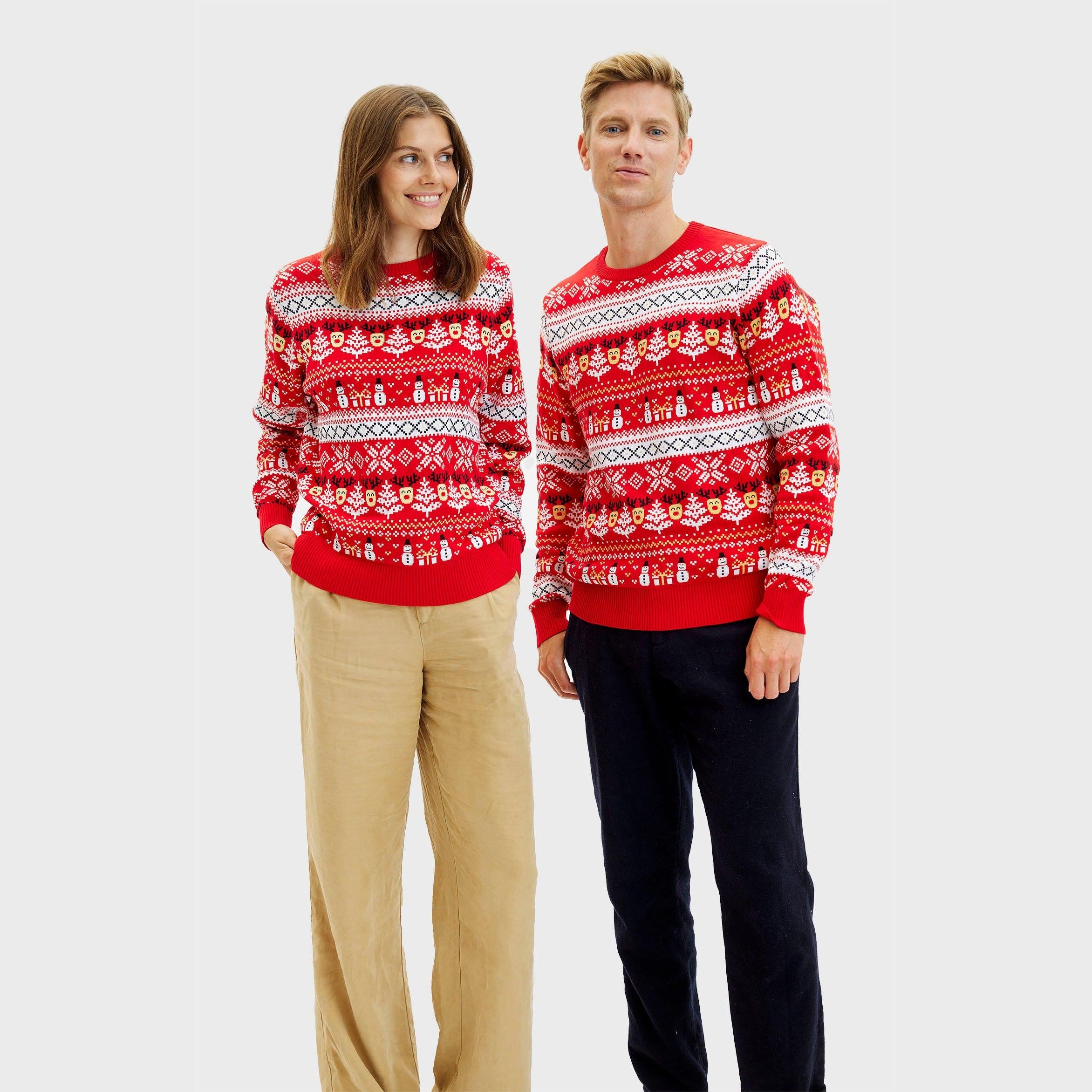 The Reinstyle Christmas Sweater Red – Women