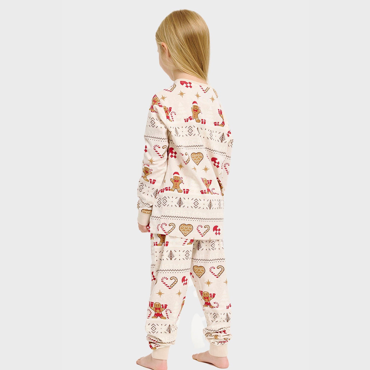 Christmas Cookie Pyjamas Beige – Kids