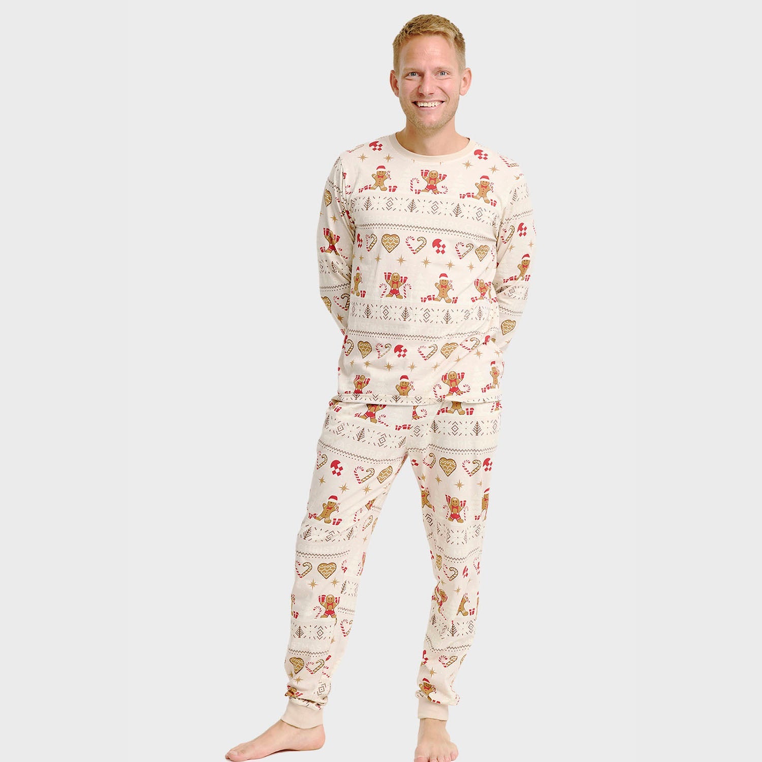 Christmas Cookie Pyjamas Beige – Men