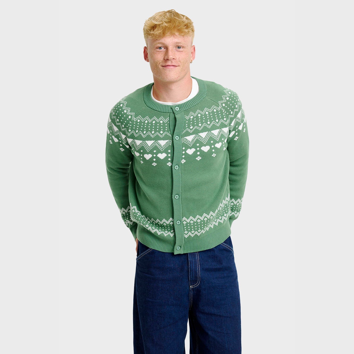 De Eenvoudige Cardigan  - Heren