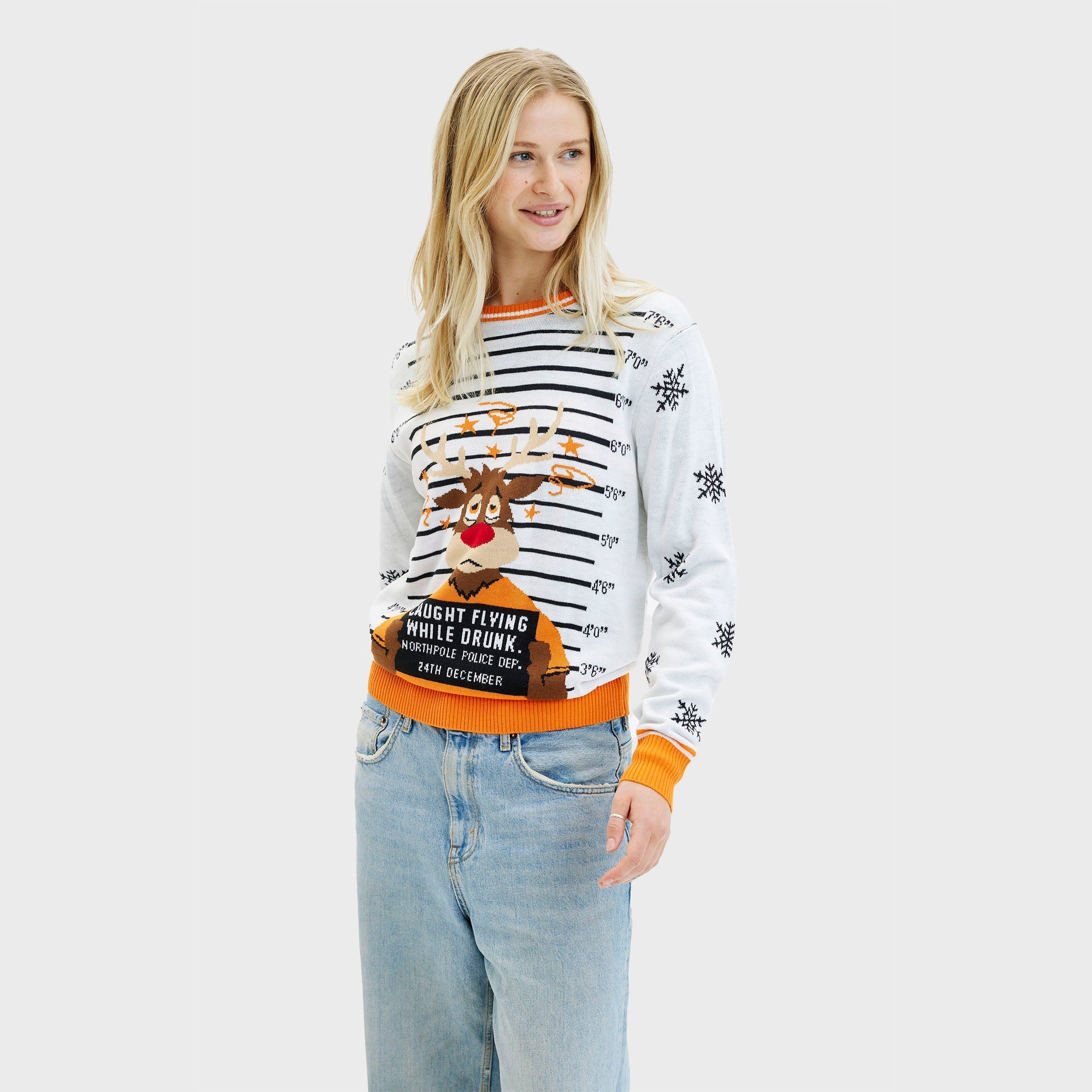 Criminal Rudolph Christmas Sweater – Women