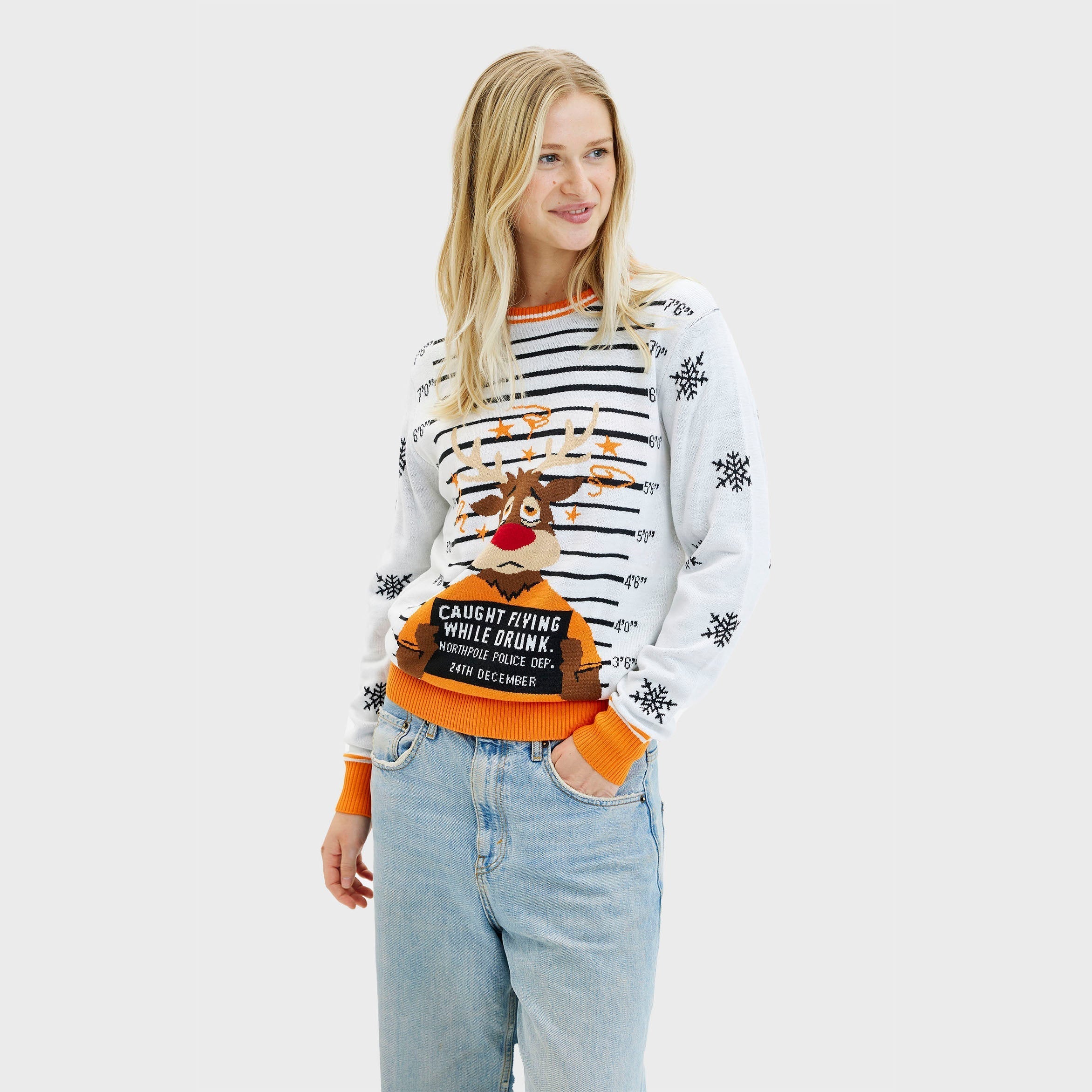 Criminal Rudolph Christmas Sweater – Women