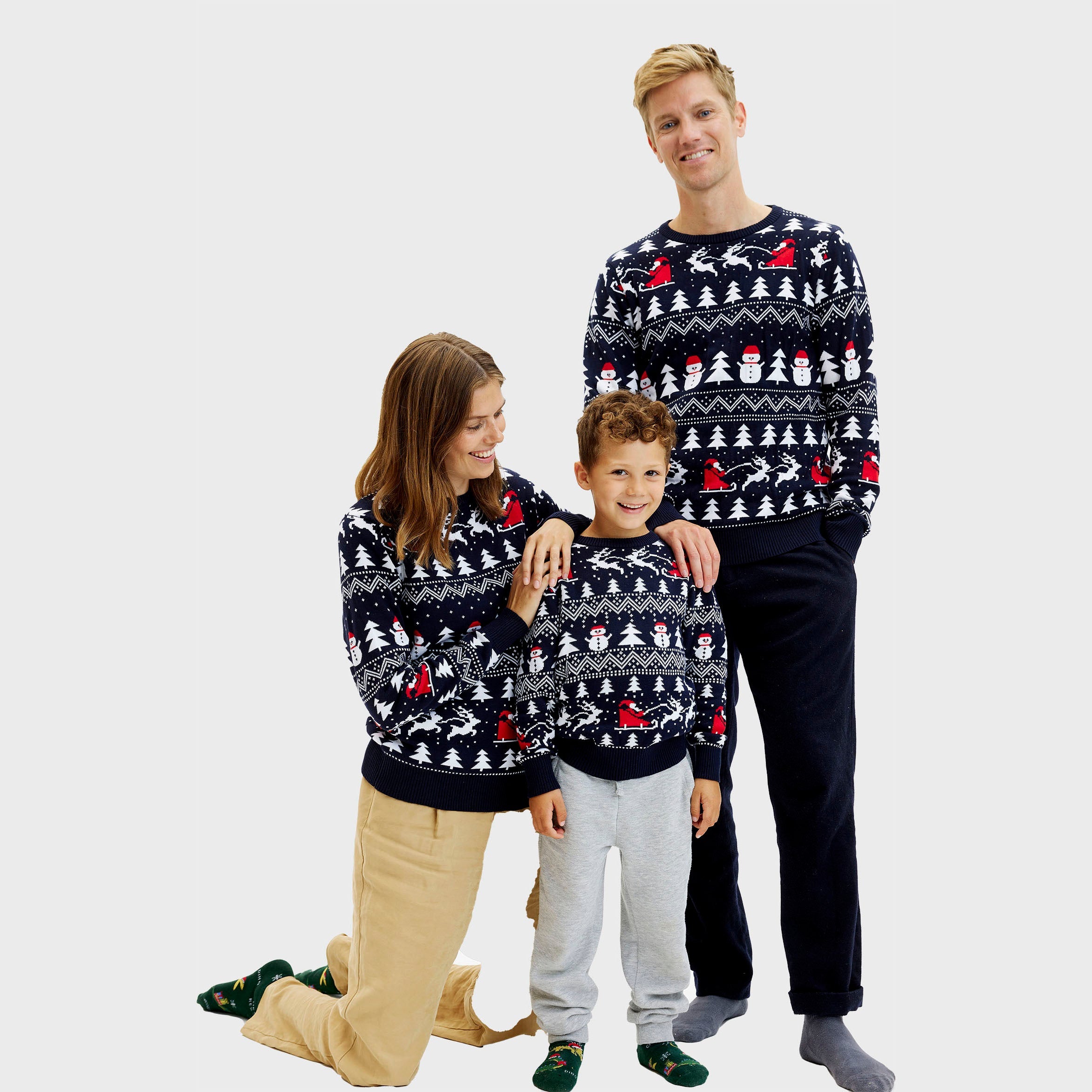 The Stylish Navy Christmas Sweater – Men