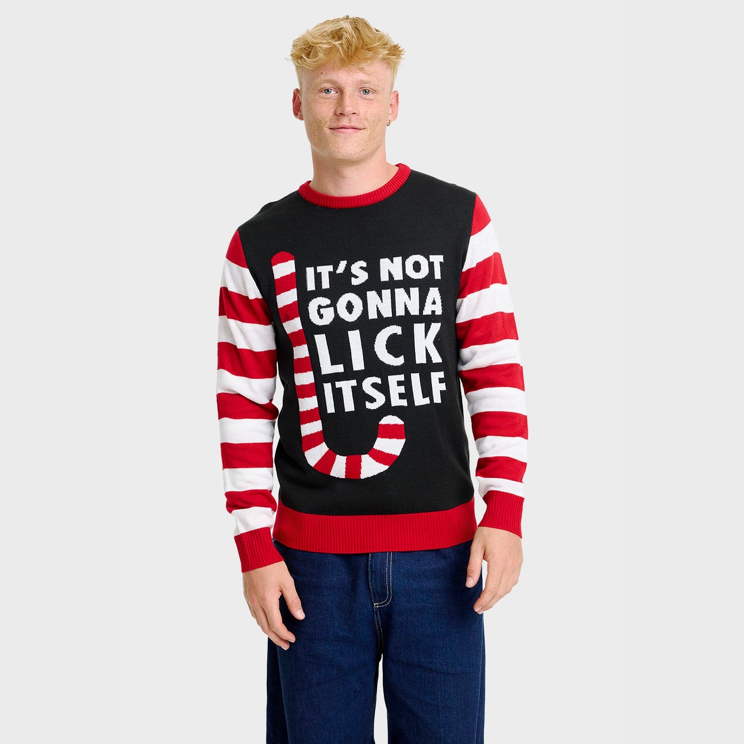 Candy Cane Christmas Sweater – Men