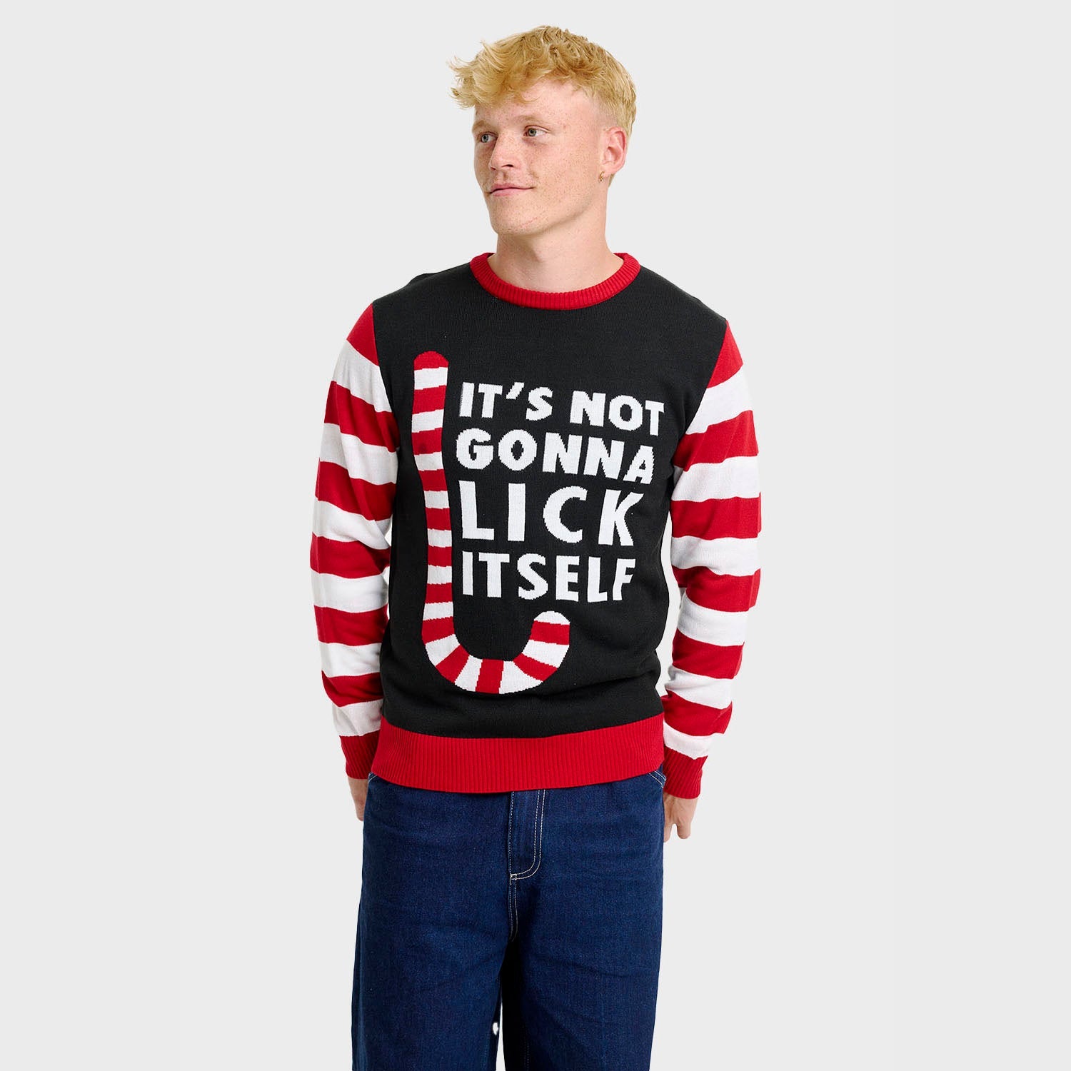 Candy Cane Christmas Sweater – Men