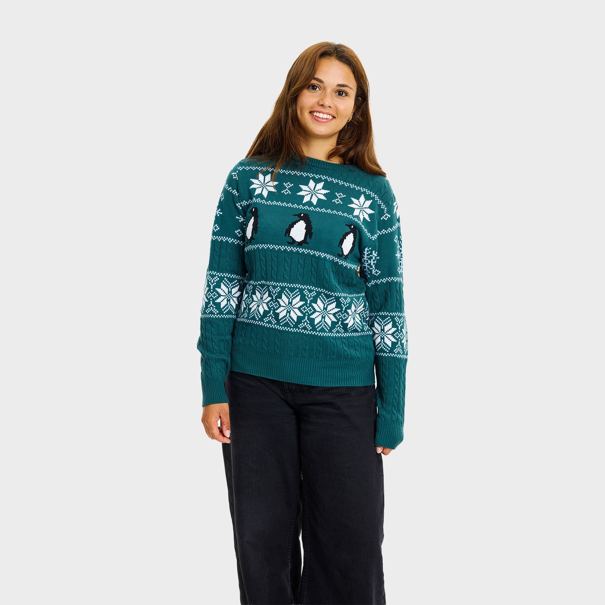 De pinguïn kersttrui – Dames