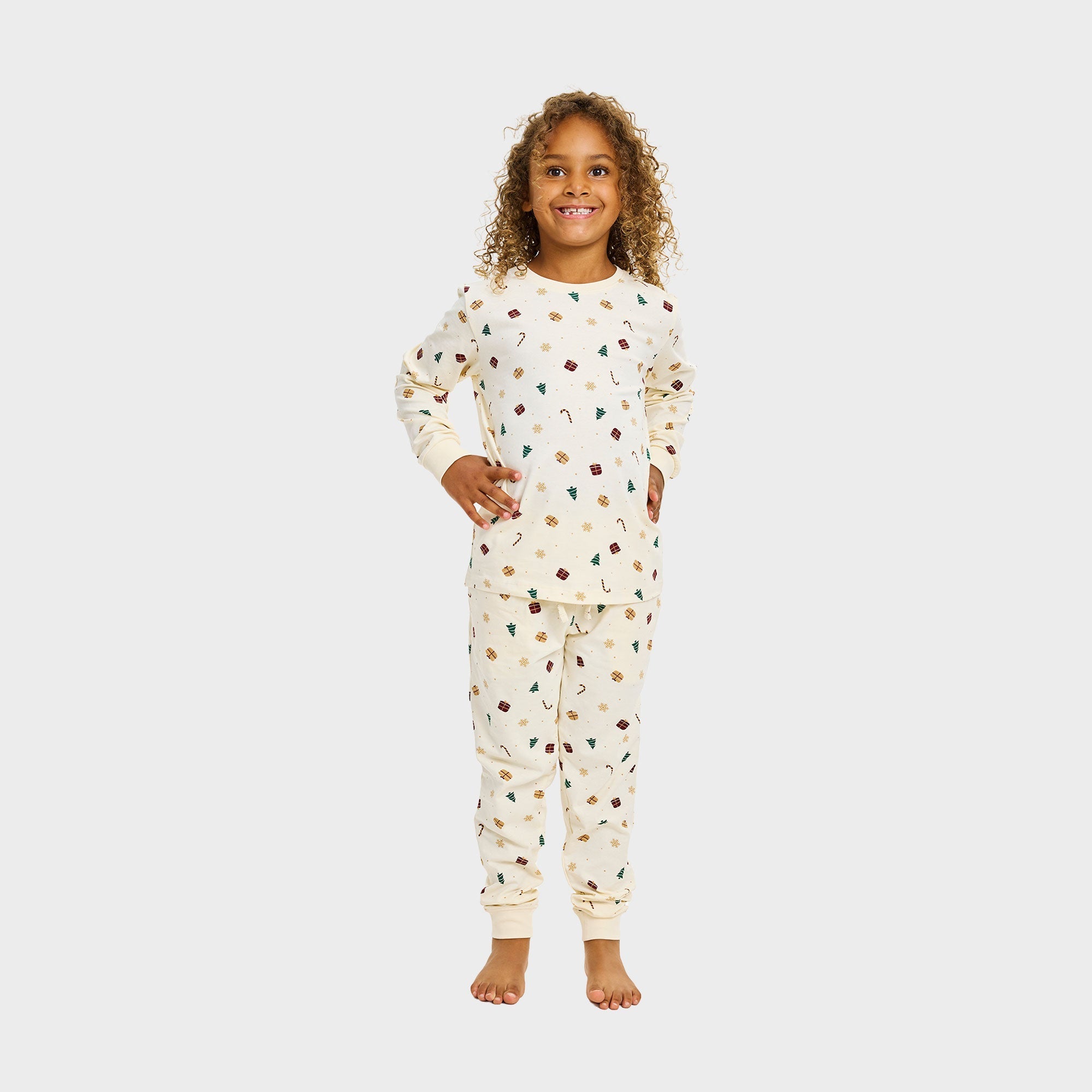 Kerstdroom pyjama beige – Kinderen