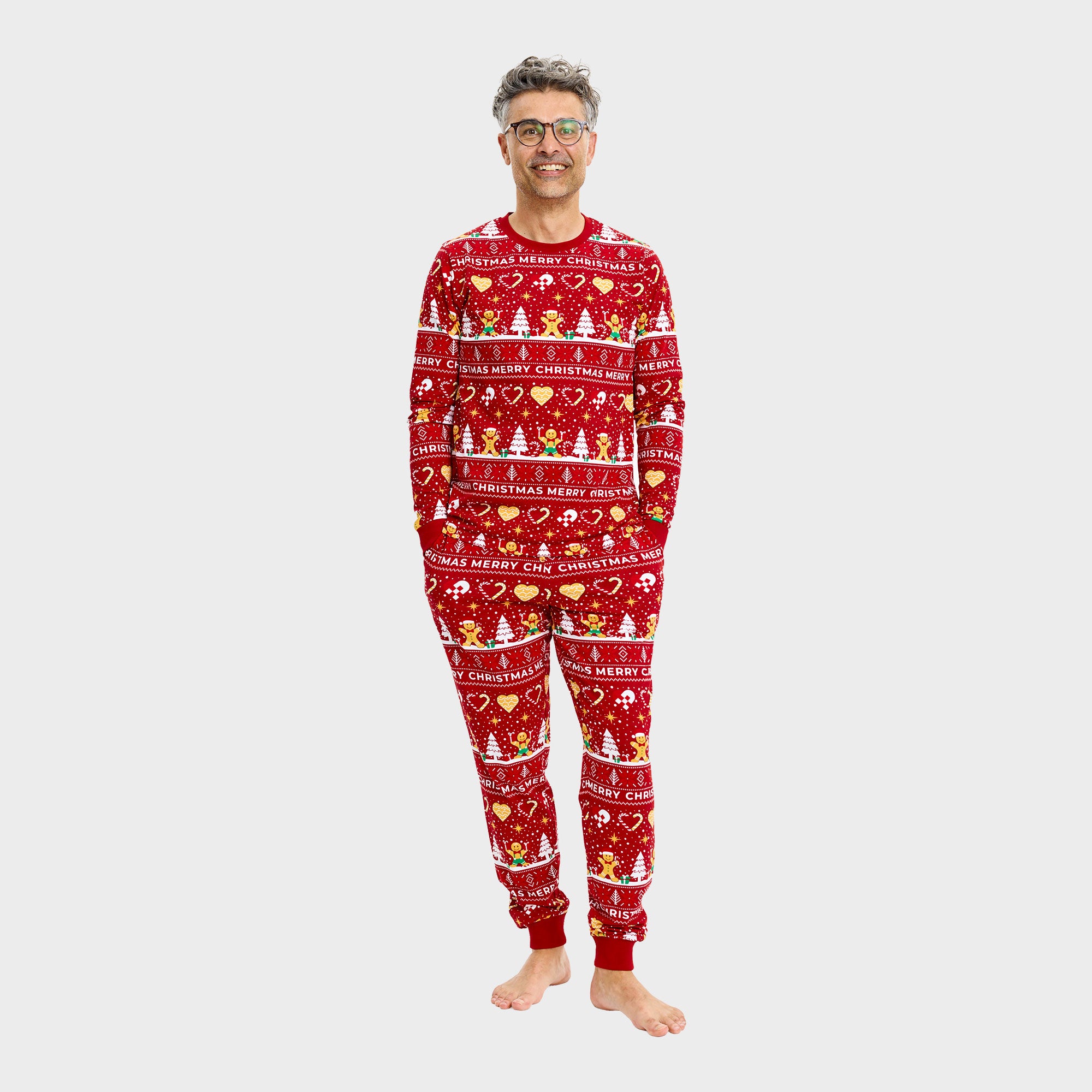 Christmas Cookie Pyjamas Red – Men