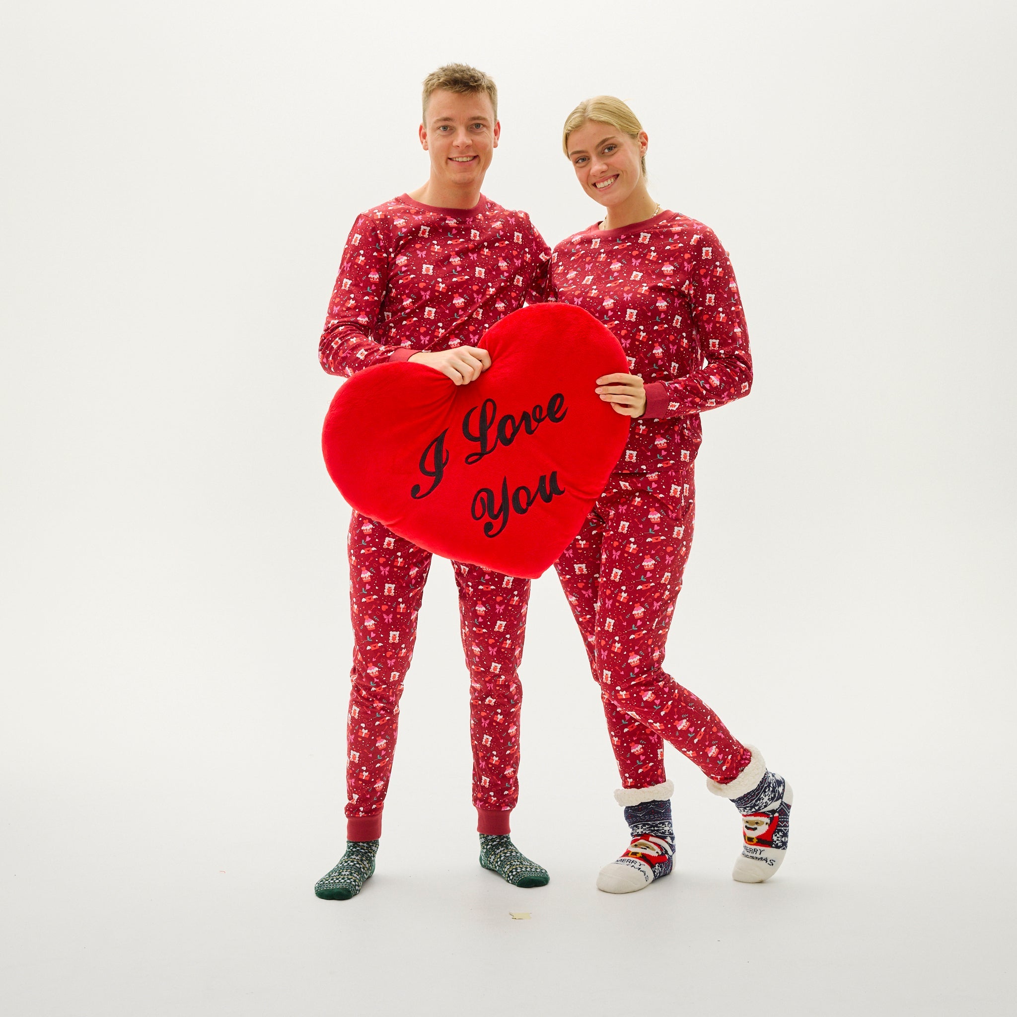 Valentijnsdag Pyjama Rood - Dames