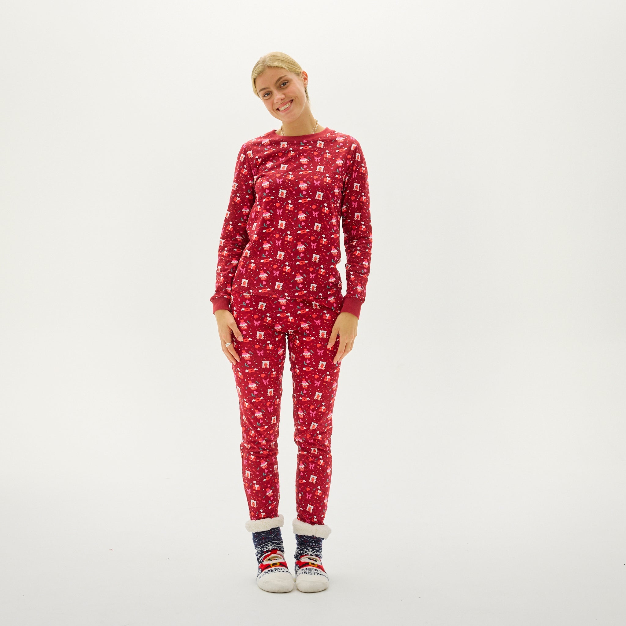 Valentijnsdag Pyjama Rood - Dames